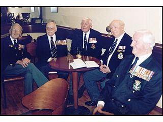 Survivors of the H.M.S. Spartan which was sunk on January 29th, 1944.