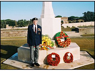 Wreath laying at the Commonwealth Cemetery. My wreath is at bottom right.